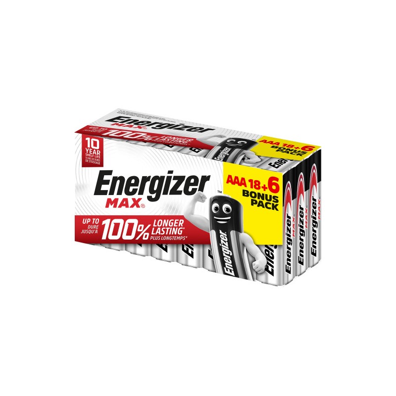 1948-CAJA 18+6 PILAS ALKALINAS POWER TIPO LR03 (AAA) ENERGIZER E303513201