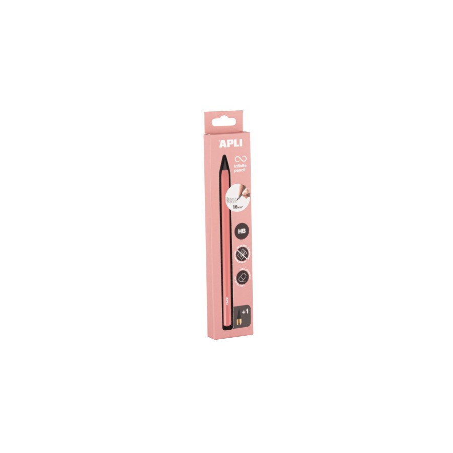 19705-LAPIZ INFINITO HB CUERPO COLOR ROSA APLI 19803