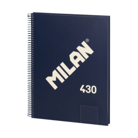 19838-LIBRETA CON ESPIRAL, PAPEL CUADRICULADO, 80 HOJAS A4, SERIE 1918, AZUL MILAN 57143E80B