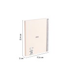 19860-CUADERNO A5 CON ESPIRAL Y TAPA DURA, 80 HOJAS BLANCAS DE 95 GR/M, COLECCION 430 SINCE 1918, BEIGE MILAN 57151E80BG