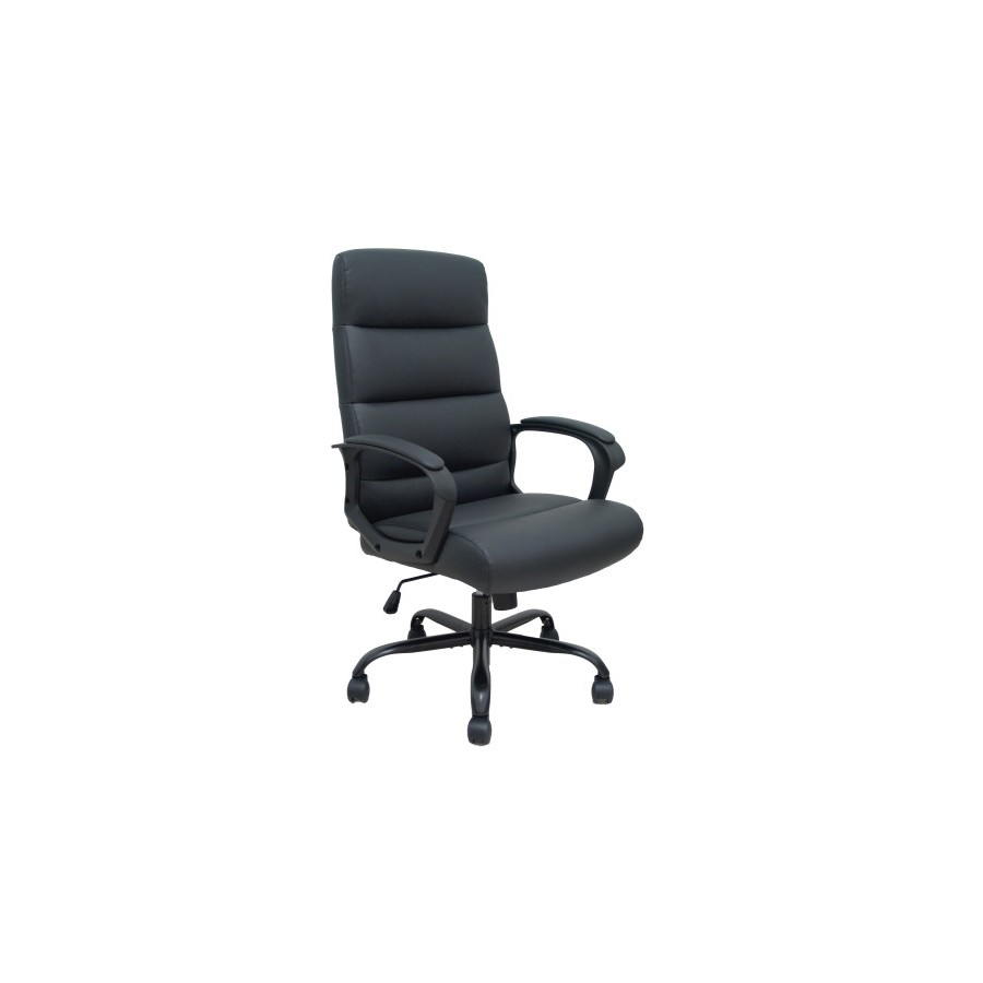 19954-SILLON OPTI545 SIMILPIEL NEGRO BASE METALICA NEGRA FOROL BY PIQUERAS Y CRESPO 545BSP840