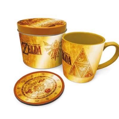 SET DE REGALO TAZA Y POSAVASOS GOLDEN TRIFORCE PYRAMID INTERNATIONAL GP86075