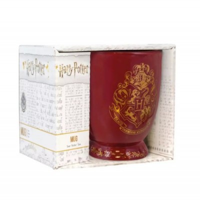 TAZA DESAYUNO BERENJENA ESCUDO HOGWARTS PALADONE PP4260HPV2