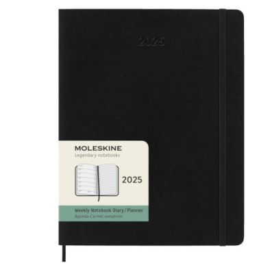 AGENDA 2024 TAPA BLANDA 12 MESES SEMANAL XL 19 X 25 CM NEGRA MOLESKINE DSB12WN4Y25