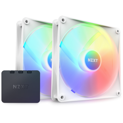 NZXT F140 RGB Core Carcasa del ordenador Ventilador 14 cm Blanco 2 piezas