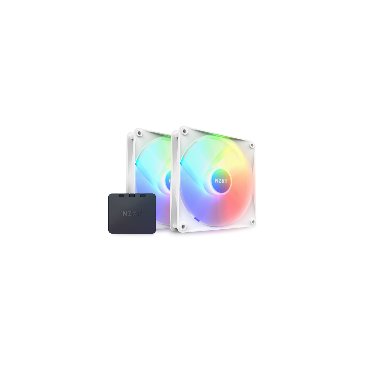 NZXT F140 RGB Core Carcasa del ordenador Ventilador 14 cm Blanco 2 piezas