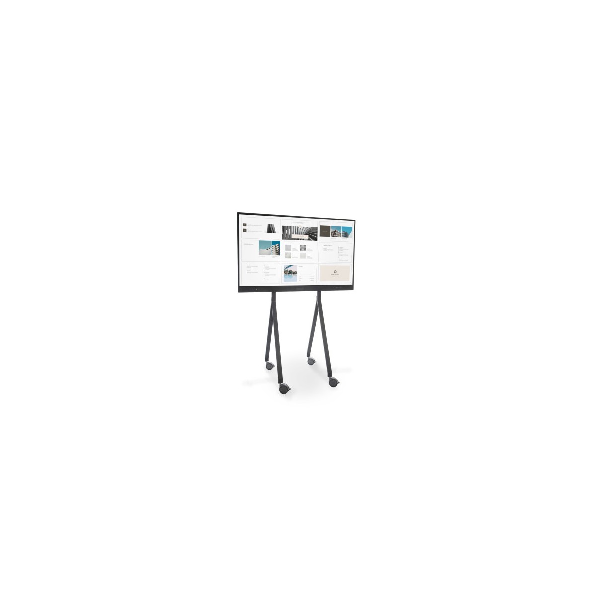 SOPORTE MoVIL ST2 PARA MONITORES INTERACTIVOS 65 86 PULG ROCADA INTERAC ST2