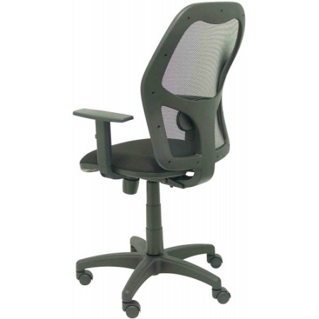 2008-SILLA MODELO ALOCEN MALLA NEGRA BRAZO REGULABLE ASIENTO BALI NEGRO PIQUERAS Y CRESPO 345SNBALI840B10