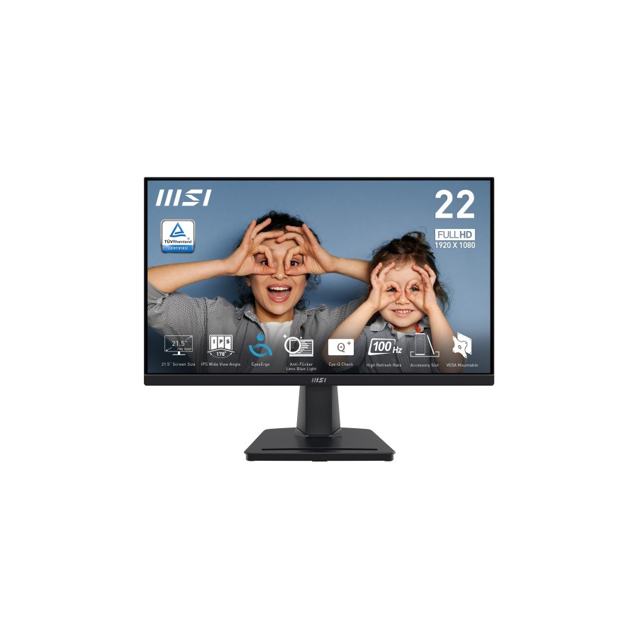 20360-MSI PRO MP225 pantalla para PC 54,6 cm (21.5") 1920 x 1080 Pixeles Full HD LED Negro 20360-MSI PRO MP225 pantalla para PC 54,6 cm (21.5") 1920 x 1080 Pixeles Full HD LED Negro