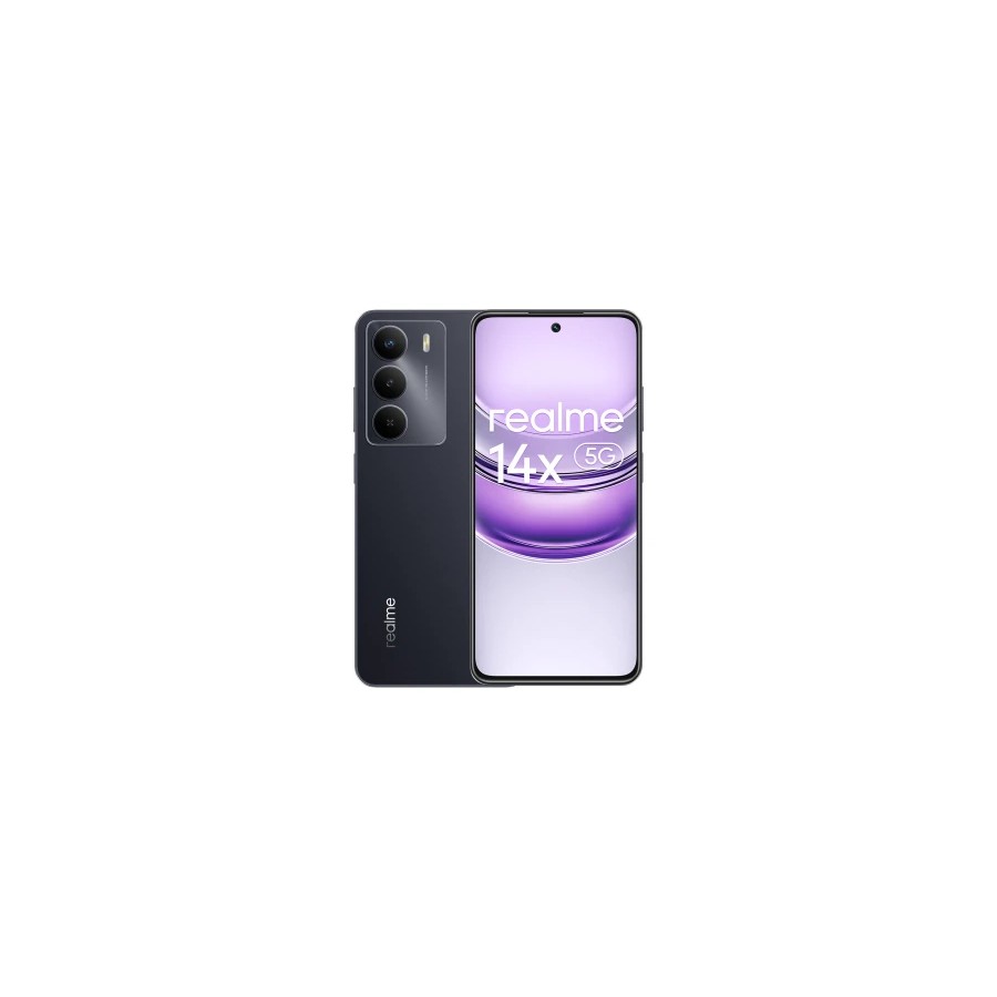 20686-realme 14x 5G 16,9 cm (6.67") SIM doble Android 14 USB Tipo C 8 GB 256 GB 5860 mAh Negro 20686-realme 14x 5G 16,9 cm (6.67") SIM doble Android 14 USB Tipo C 8 GB 256 GB 5860 mAh Negro