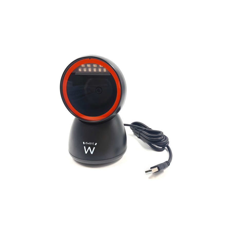 20701-Ewent EW3450 lector de codigo de barras Lector de codigos de barras fijo 1D/2D CMOS Negro 20701-Ewent EW3450 lector de codigo de barras Lector de codigos de barras fijo 1D/2D CMOS Negro