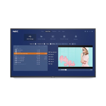 20839-NEC MultiSync MA491-MPi4 Pantalla plana para senalizacion digital 124,5 cm (49") LCD 500 cd / m2 4K Ultra HD Negro