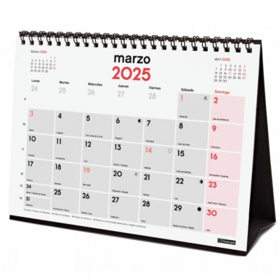 CALENDARIO 2025 SOBREMESA NEUTRO ESCRIBIR XS 140X150MM FINOCAM 780140025