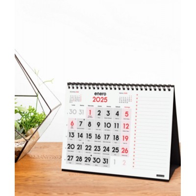 CALENDARIO 2025 SOBREMESA NEUTRO NUMEROS GRANDESNOTAS S 210X150MM FINOCAM 781370025