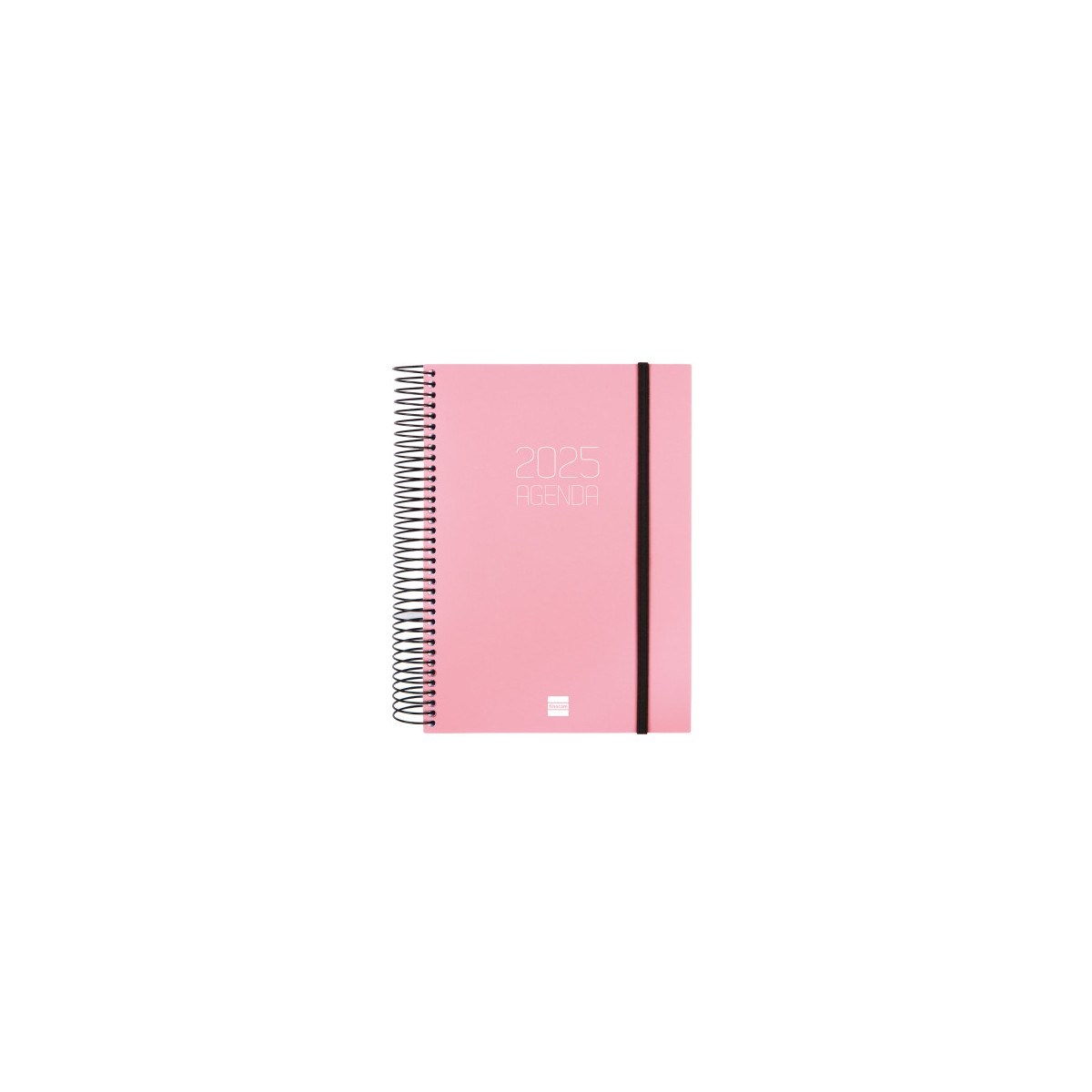 AGENDA 2025 BASIC OPAQUE E10 155X212MM DIA PAGINA ROSA FINOCAM 742914525