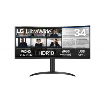 LG 34WR50QK B pantalla para PC 864 cm 34 3440 x 1440 Pixeles Wide Quad HD Negro