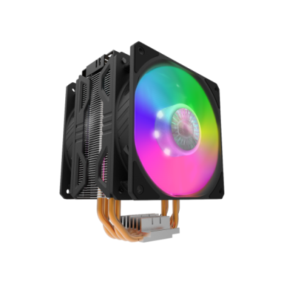 Cooler Master Hyper 212 LED Turbo ARGB Carcasa del ordenador Enfriador 12 cm Negro Plata 1 piezas