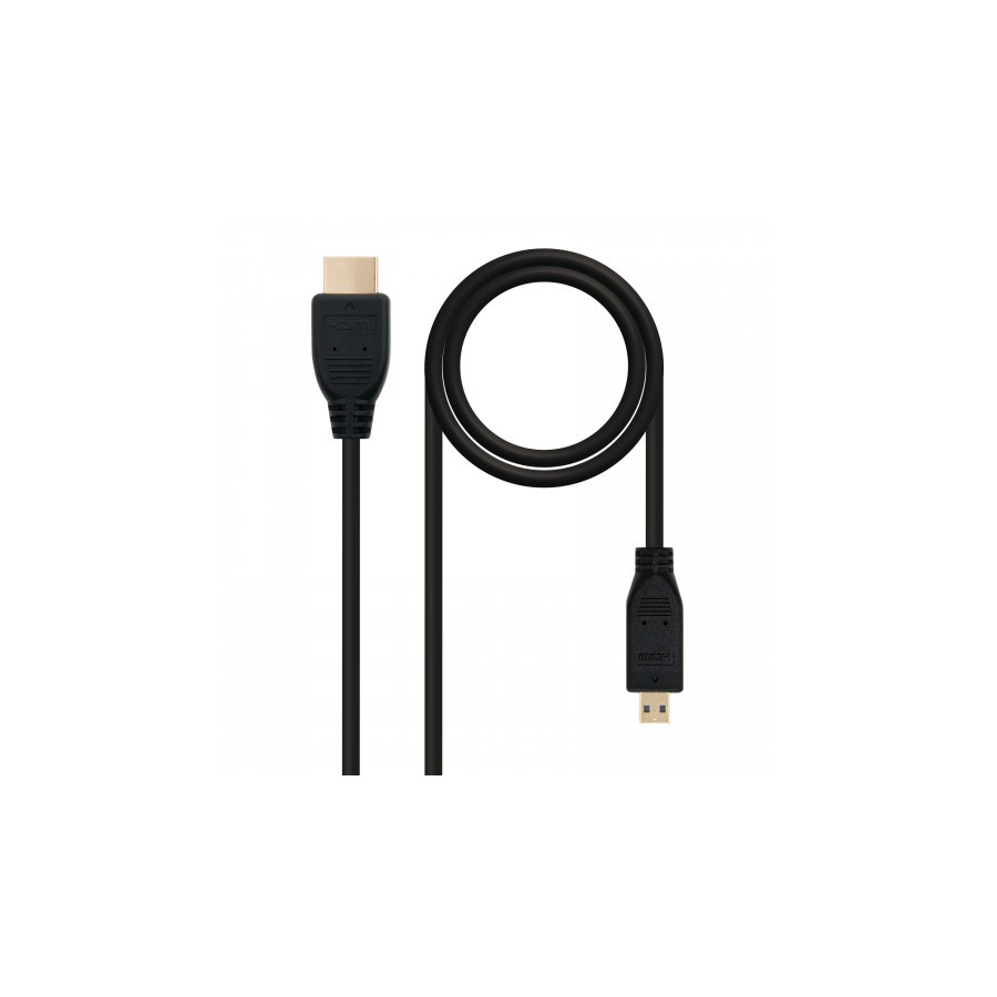 21554-Nanocable HDMI, 0.8m cable HDMI 0,8 m HDMI tipo A (Estandar) HDMI tipo D (Micro) Negro 21554-Nanocable HDMI, 0.8m cable HDMI 0,8 m HDMI tipo A (Estandar) HDMI tipo D (Micro) Negro