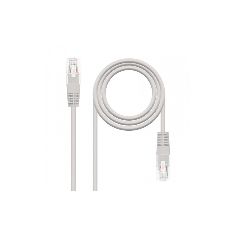 21575-Nanocable CABLE RED LATIGUILLO RJ45 CAT.6 UTP AWG24, 10 M