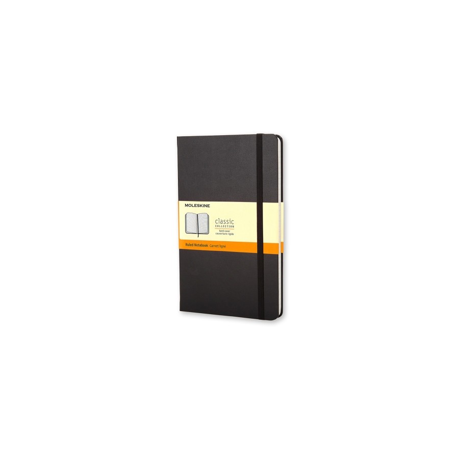 21899-LIBRETA CLASICA TAPA DURA NEGRA P (9X14CM) RAYAS MOLESKINE MM710