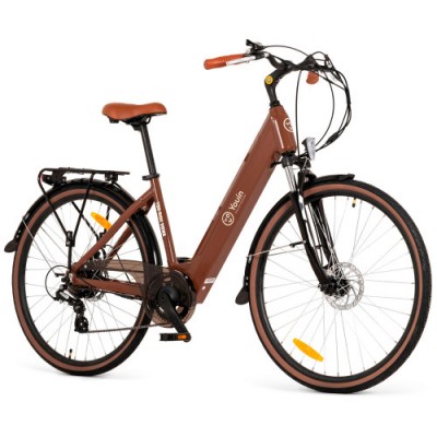 YOUIN YOURIDE VIENA PASEO RUEDA 28 BATERIA INTEGRADA Y EXTRAIBLE OCRE