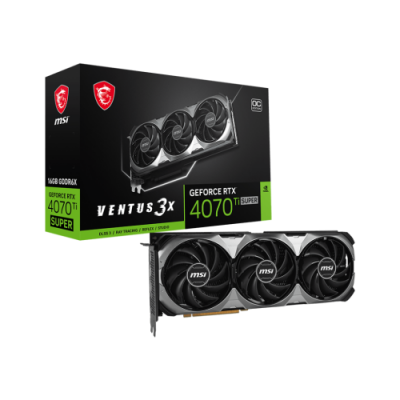 MSI VENTUS GeForce RTX 4070 Ti SUPER 16G 3X OC NVIDIA 16 GB GDDR6X