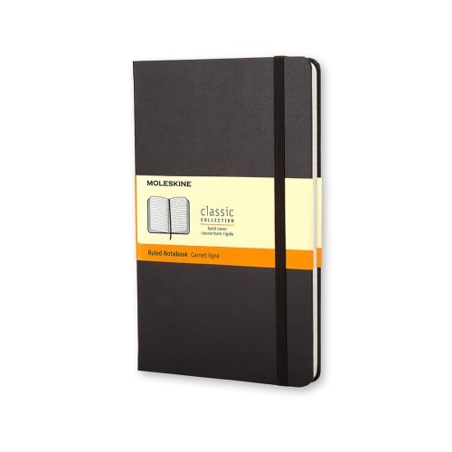 21901-LIBRETA CLASICA TAPA DURA NEGRA L (13X21CM) CUADRICULADA MOLESKINE QP061