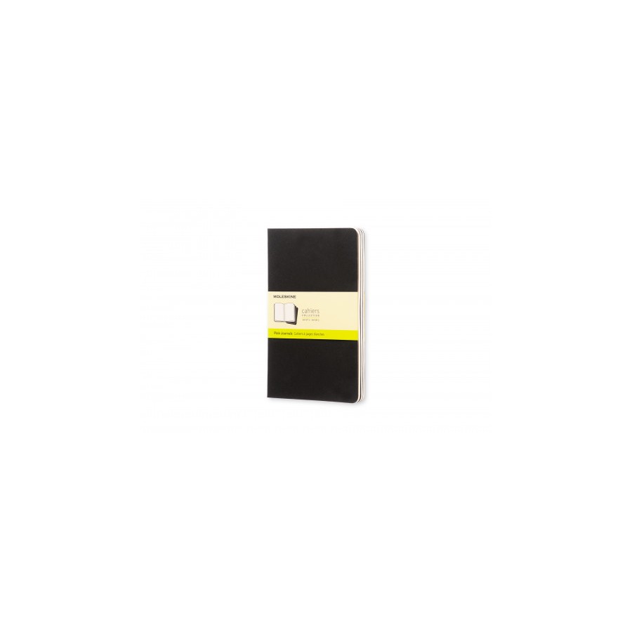 21923-SET DE 3 LIBRETAS CAHIER NEGRAS L (13X21CM) LISAS MOLESKINE QP318