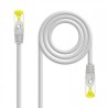 2197-Nanocable Cable de red latiguillo RJ45 LSZH Cat.6A SFTP AWG26, Gris, 3.0 m
