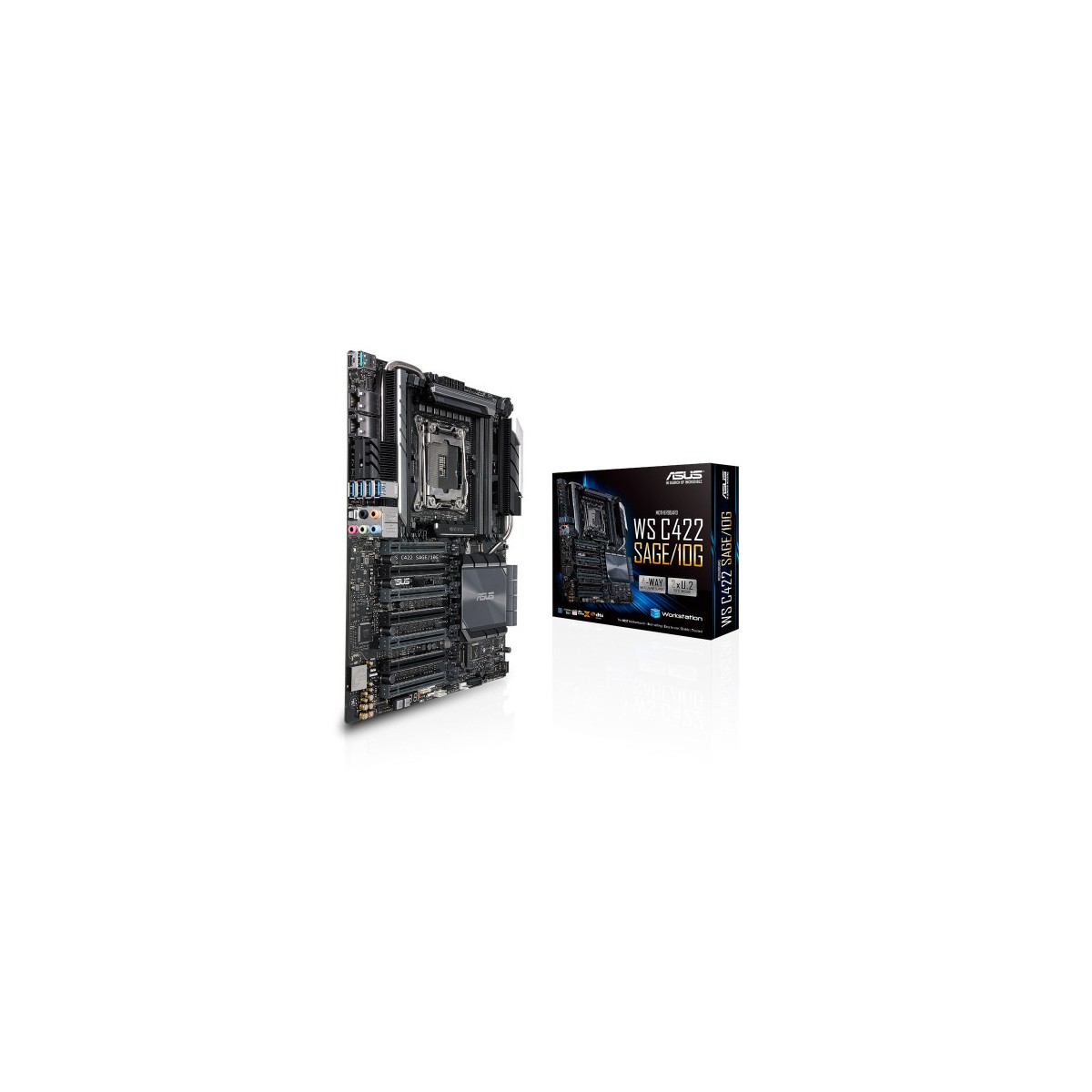 ASUS WS C422 SAGE 10G placa base para servidor y estacion de trabajo LGA 2066 Socket R4 CEB Intel C422