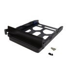 22183-QNAP TRAY-35-NK-BLK04 panel bahia disco duro Bandeja para disco duro Negro