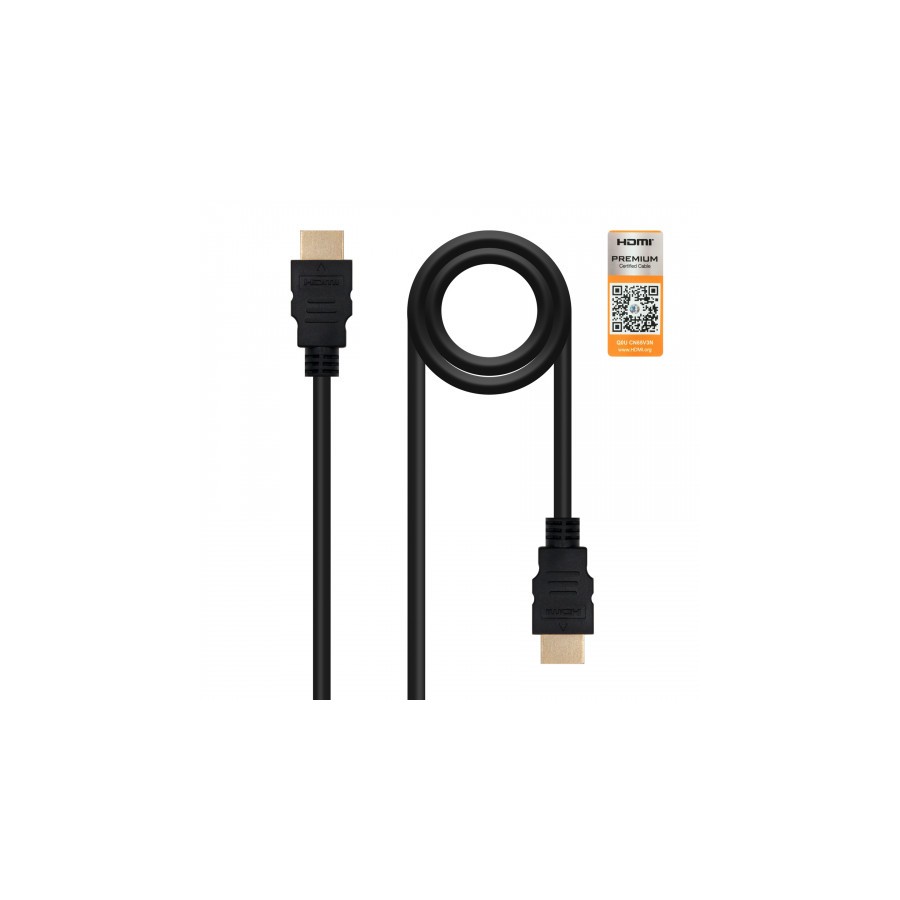 22215-Nanocable HDMI V2.0, 2m cable HDMI HDMI tipo A (Estandar) Negro 22215-Nanocable HDMI V2.0, 2m cable HDMI HDMI tipo A (Estandar) Negro