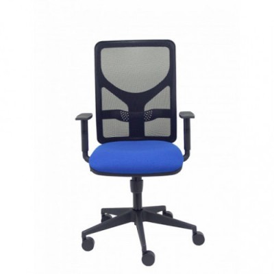 SILLA MODELO MOTILLA MALLA NEGRA BRAZO REGULABLE ASIENTO BALI AZUL PIQUERAS Y CRESPO 21SBALI229B10