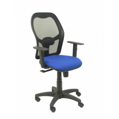 SILLA MODELO ALOCeN MALLA NEGRA BRAZO REGULABLE ASIENTO BALI AZUL PIQUERAS Y CRESPO 345SNB229B10