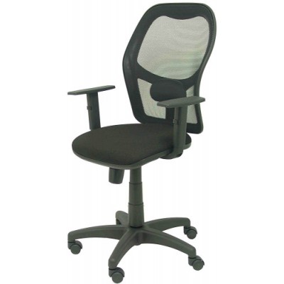 SILLA MODELO ALOCeN MALLA NEGRA BRAZO REGULABLE ASIENTO BALI NEGRO PIQUERAS Y CRESPO 345SNBALI840B10