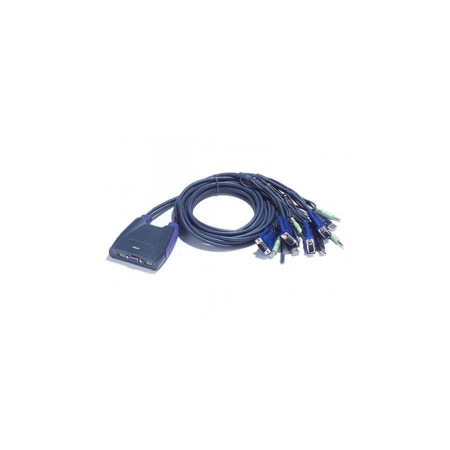 22557-Aten CS64US interruptor KVM Azul 22557-Aten CS64US interruptor KVM Azul