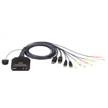 22563-Aten CS22DP interruptor KVM Negro