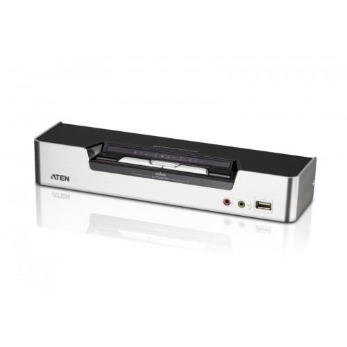 22581-Aten CS1642A interruptor KVM Montaje en rack Negro, Plata