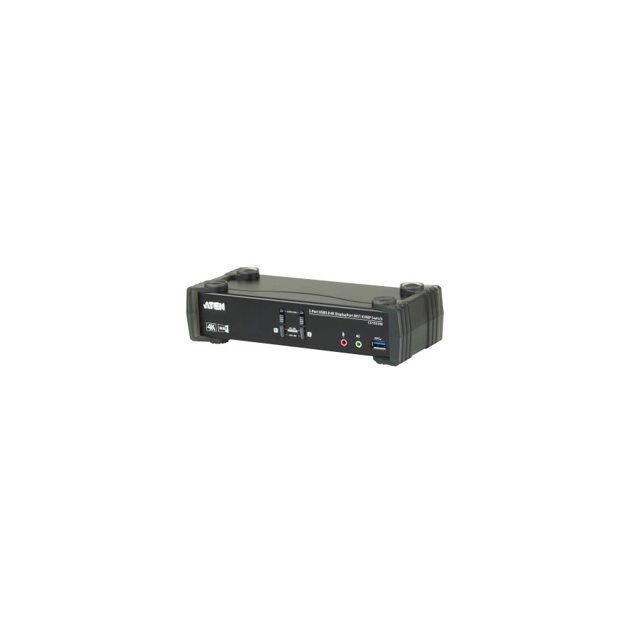 22598-ATEN Switch KVMPT DisplayPort 4K MST USB 3.0 de 2 puertos (cables incluidos)