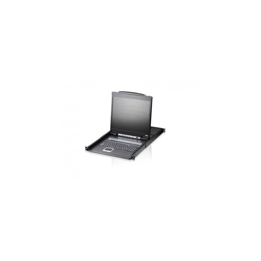 22626-Aten Consola LCD single rail con switch KVM integrado VGA PS/2-USB de 8 puertos