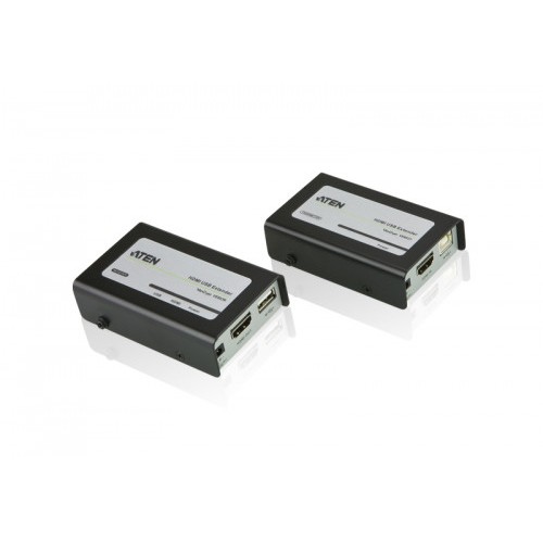 22654-Aten VE803 extensor audio/video Transmisor y receptor de senales AV Negro, Gris