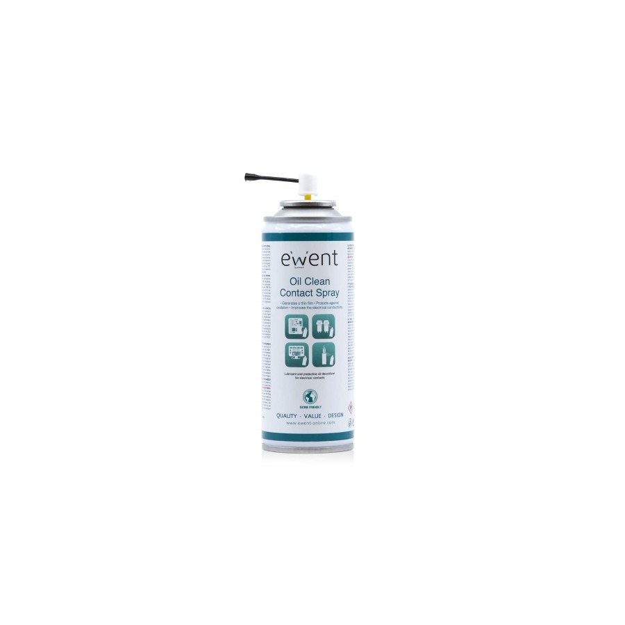 22728-Ewent EW5615 kit de limpieza para computadora Espray para limpieza de equipos 200 ml