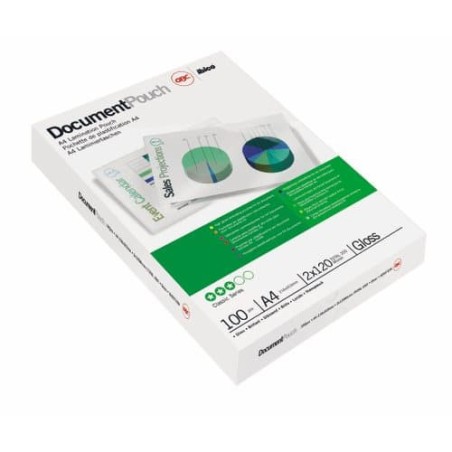 22773-CAJA DE 100 BOLSAS DE PLASTIFICACION 216X303 FORMATO A4 80 MICRAS GBC IB585036