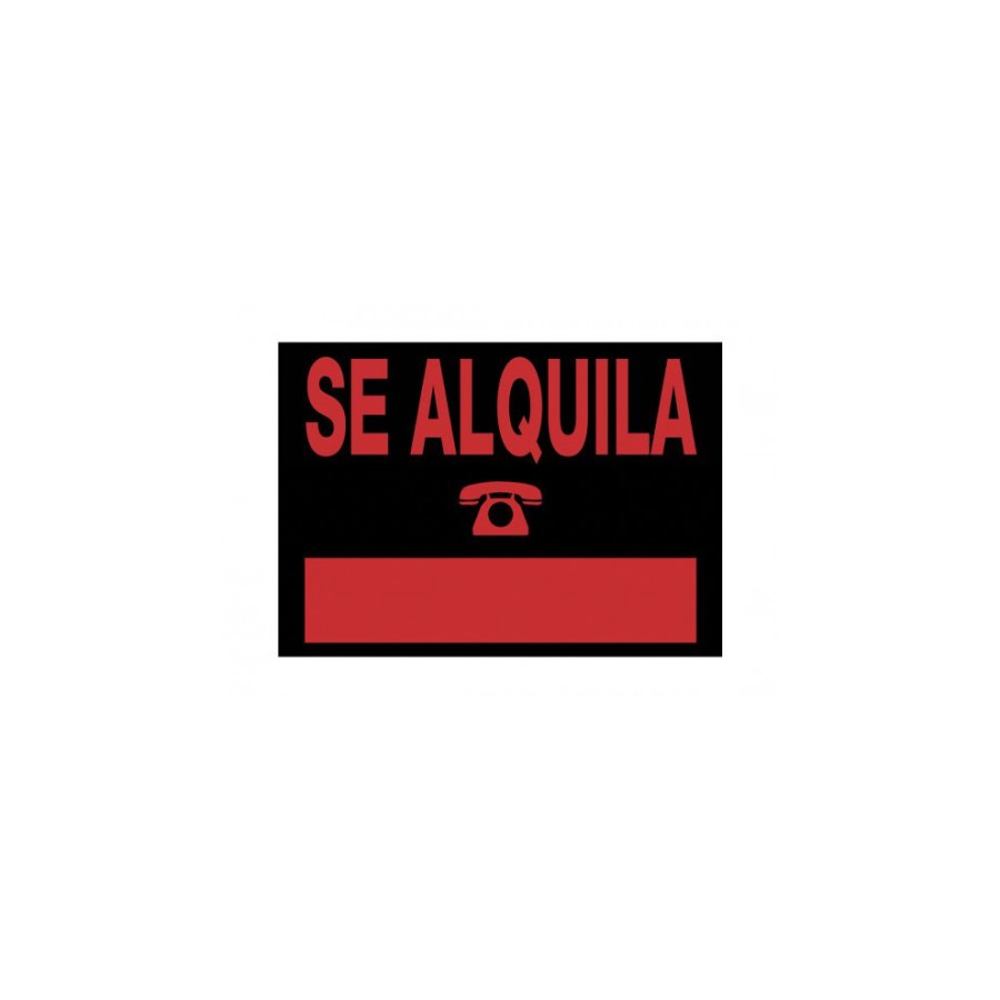 22784-CARTEL "SE ALQUILA" 350X250 MM PVC NEGRO ARCHIVO 2000 6168 NE 22784-CARTEL "SE ALQUILA" 350X250 MM PVC NEGRO ARCHIVO 2000 6168 NE