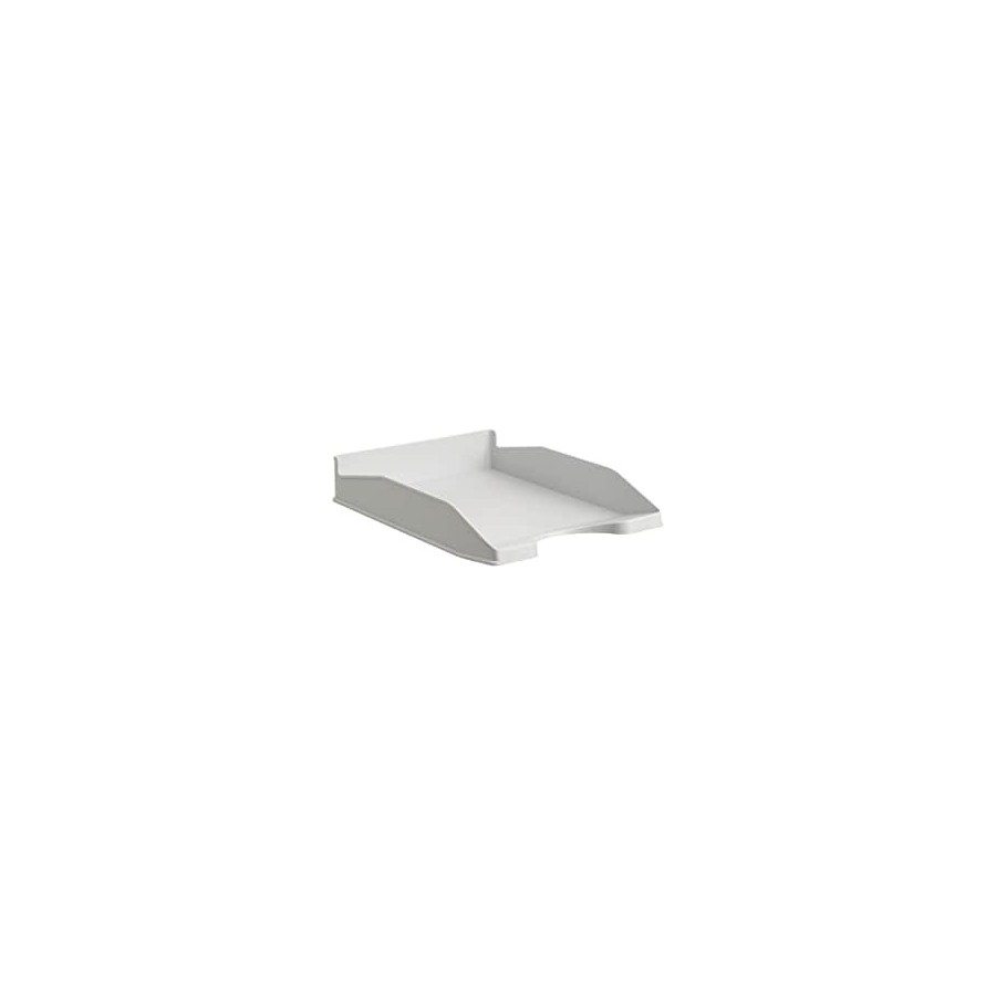 22839-BANDEJA ECOGREEN 100% RECICLADO Y RECICLABLE APILABLE DIN A4 Y FOLIO MEDIDAS 345X255X60 MM COLOR GRIS ARCHIVO 2000