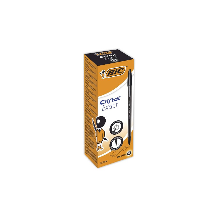 22984-BIC Cristal Exact Negro Boligrafo Ultrafino 20 pieza(s) 22984-BIC Cristal Exact Negro Boligrafo Ultrafino 20 pieza(s)