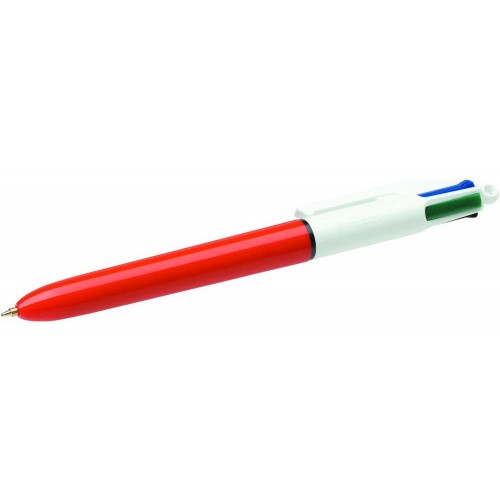 23001-BOLIGRAFO 4 COLORES FINE PUNTA 0.8 MM. COLORES AZUL / NEGRO / ROJO Y VERDE BIC 982867