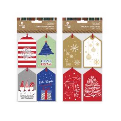 TARJETAS COLGANTES NAVIDAD 20 UND BISMARK 332923