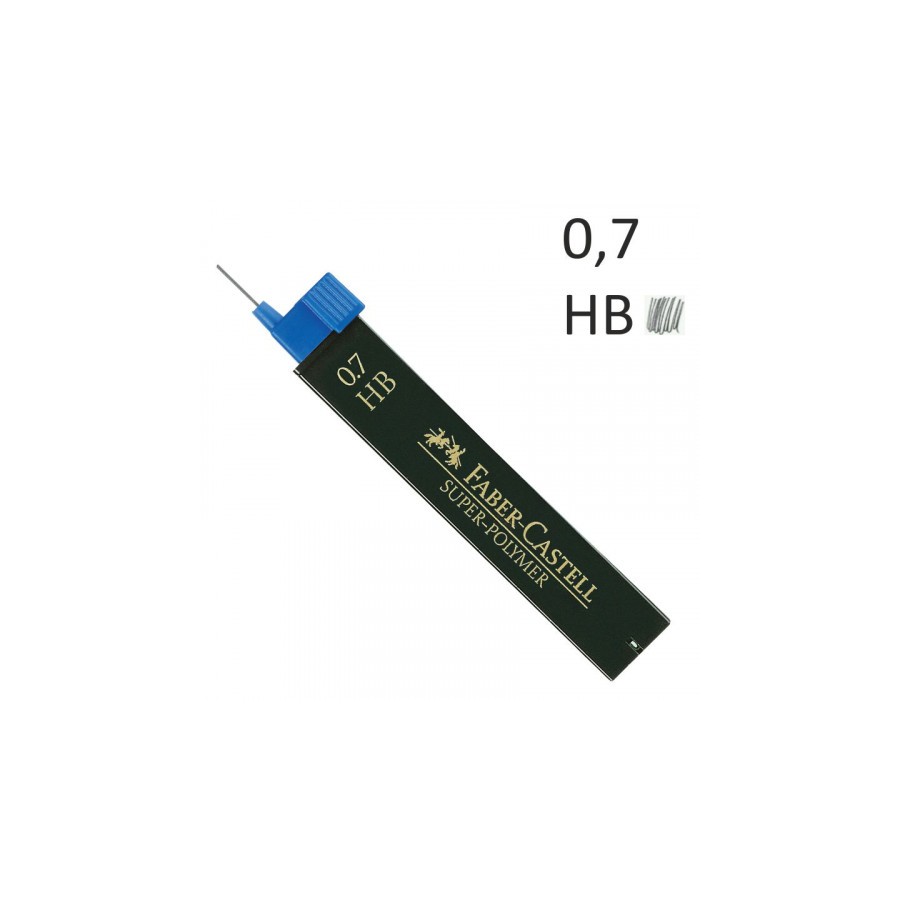 23101-ESTUCHE 12 MINAS 0.7MM SUPER POLIMERAS HB FABER CASTELL 120700 23101-ESTUCHE 12 MINAS 0.7MM SUPER POLIMERAS HB FABER CASTELL 120700