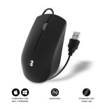 23181-SUBBLIM Raton Business Silencioso con cable USB 1200 DPI